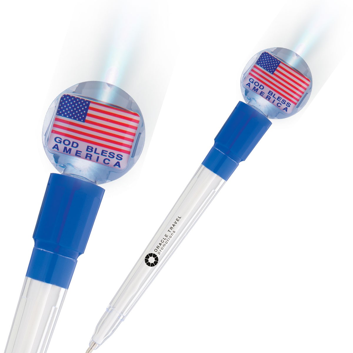Branded Patriotic USA Light Pen WAUCUSTUSAPEN1
